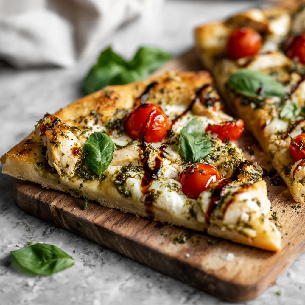 Chicken Caprese Flatbread: The Easy, Flavor-Packed Dinner You’ll Make on Repeat