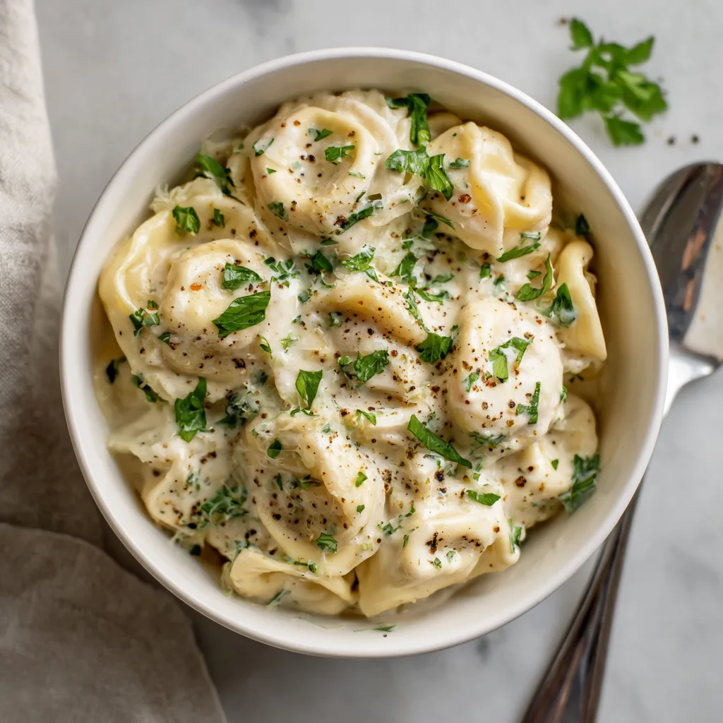 Crockpot Chicken Alfredo Tortellini: The Ultimate Creamy Slow Cooker Dinner