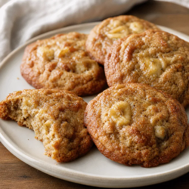 Banana bread-style cookies (chewy banana cookies)