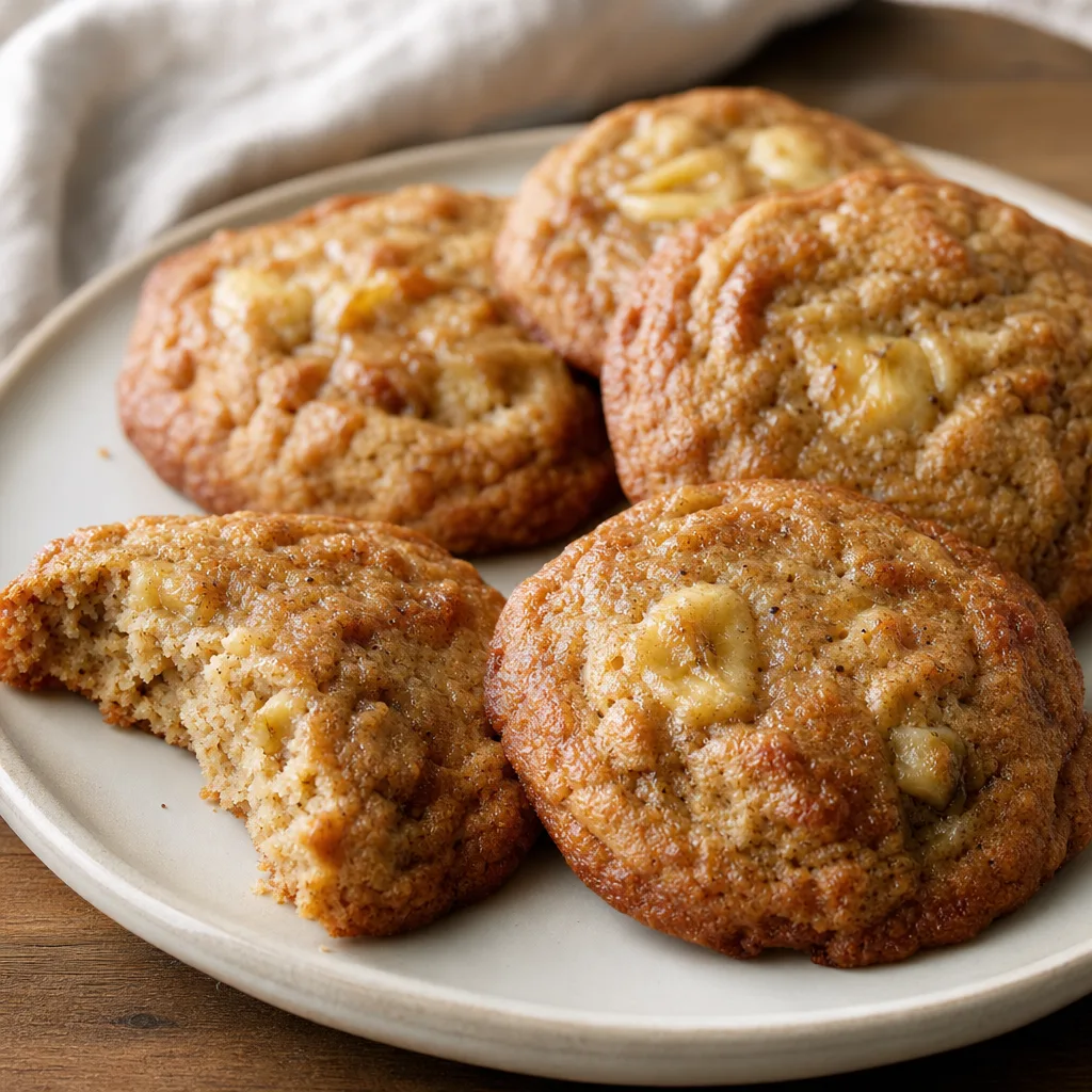 Banana bread-style cookies (chewy banana cookies)