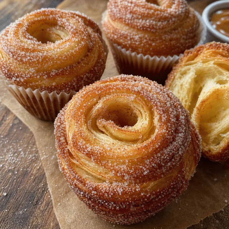 Churro cruffins
